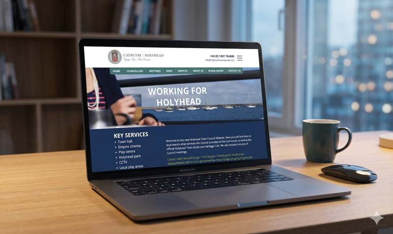 Holyhead Town Council, web design